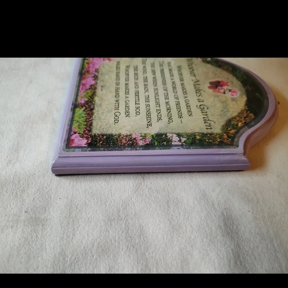 Simple Treasures Plaque, NWT, Inspirational, Purple, Garden, Poetry - Picture 7 of 12
